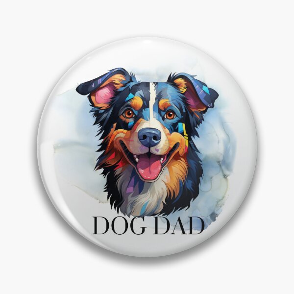 Item preview, Vibrant Watercolour Dog Dad designed and sold by Triplicate Limited.