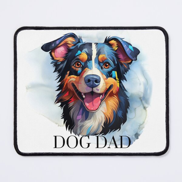Item preview, Vibrant Watercolour Dog Dad designed and sold by Triplicate Limited.