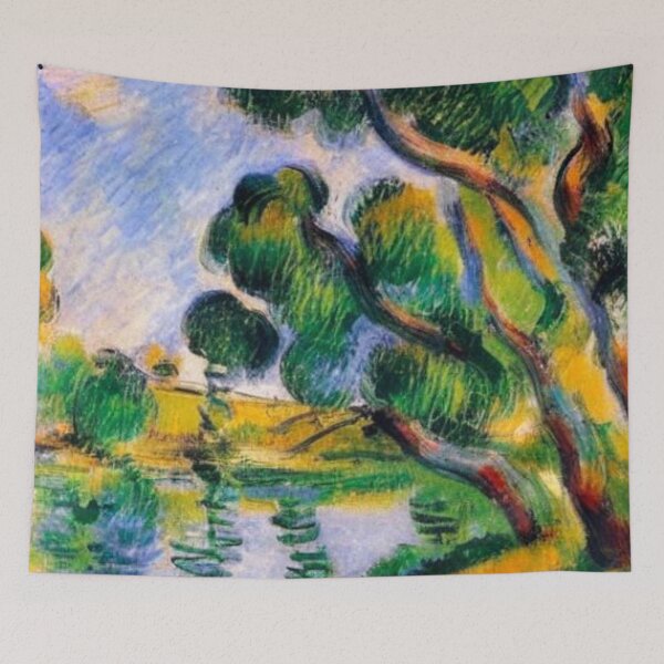 Item preview, River adjacent to Olive and Cypress Trees designed and sold by George Hutton Hunter.