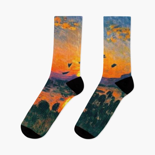 Item preview, Birds above lake during sunset designed and sold by George Hutton Hunter.