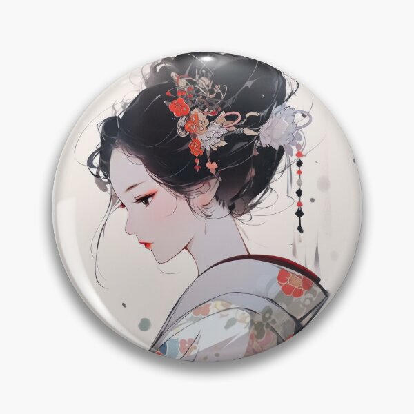 Artikelvorschau, Geisha mit buntem Haarschmuck entworfen und verkauft von Schmidsi.