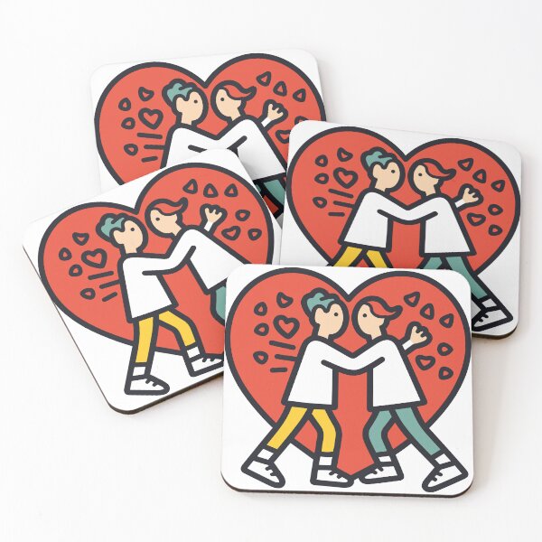 Item preview, Heart with two hugging people in it designed and sold by janedewaard.