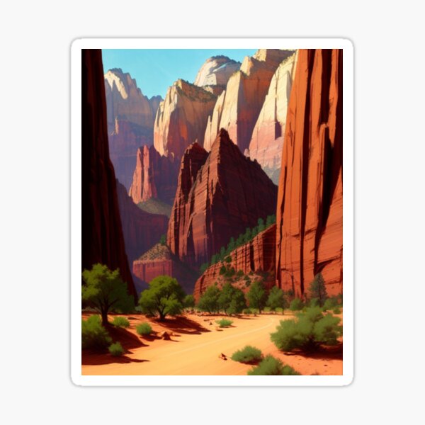 Vista previa del artículo con la obra «Parque Nacional Zion», diseñado y vendido por EuropeanPrints.