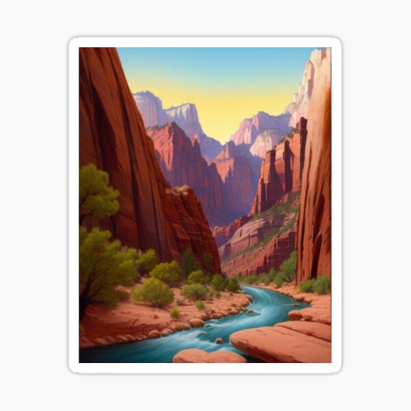 Vista previa del artículo con la obra «Parque Nacional Zion», diseñado y vendido por EuropeanPrints.