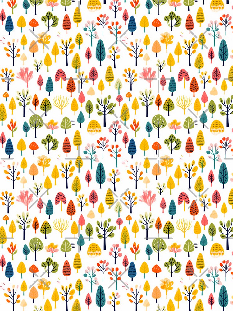 Thumbnail 4 of 4, iPhone Case, Tree Pattern designed and sold by tropicaltee.