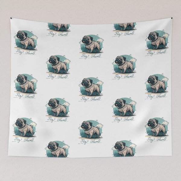 Item preview, Pug Mum designed and sold by MeanBlackCat.