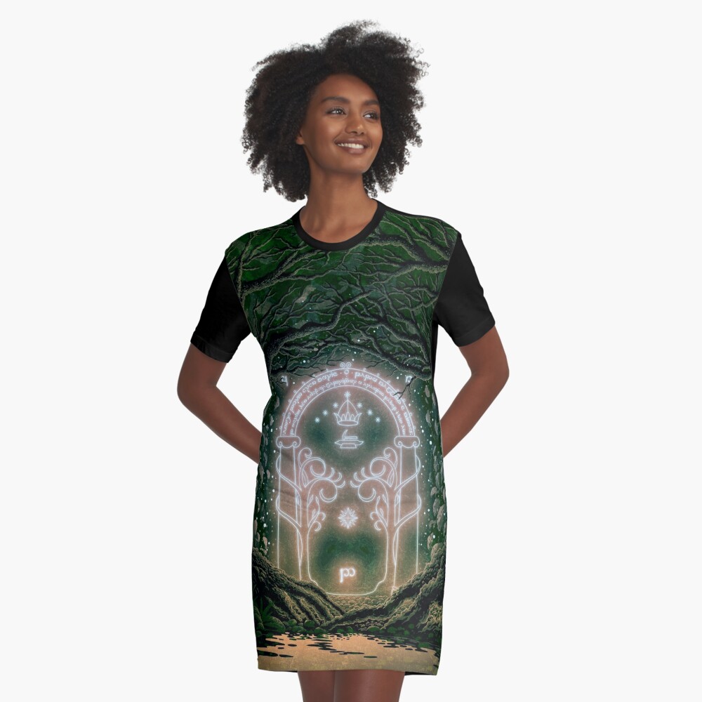 Item preview, Graphic T-Shirt Dress designed and sold by Syntetyc.