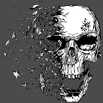 Artwork thumbnail, Exploding Skull by Borkey0021