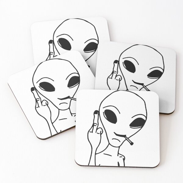 Item preview, Alien Attitude: Intergalactic Finger Flip! designed and sold by InkStation24.