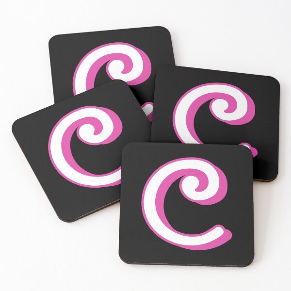 Item preview, Bubble Pink Letter C Sticker Pack - Monogram - Initial - Alphabet designed and sold by CreationsbyAny.