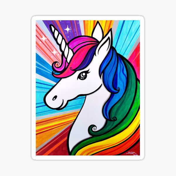#25 Unicornio Pegatina