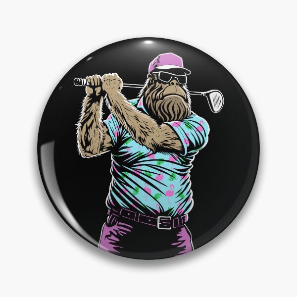 Artikelvorschau, Bigfoot-Golfliebhaber, hawaiianischer Flamingo, lustiger Papa-Golfer entworfen und verkauft von GrandeDuc.