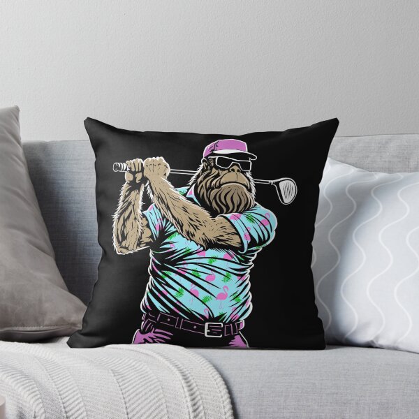 Item preview, Bigfoot Golf Lover Hawaiian Flamingo Funny Dad Golfer designed and sold by GrandeDuc.