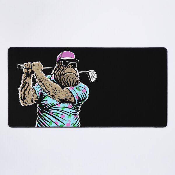 Item preview, Bigfoot Golf Lover Hawaiian Flamingo Funny Dad Golfer designed and sold by GrandeDuc.