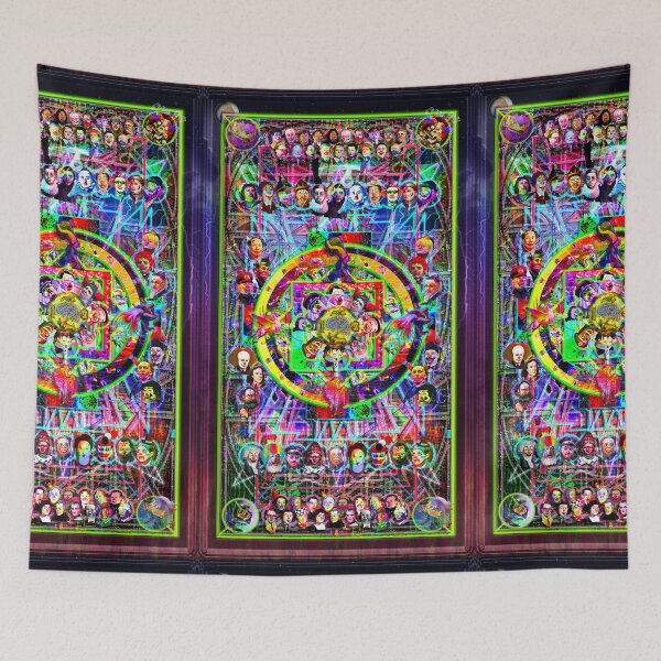 Item preview, Human Mind (Polychromatic Specter of Death) Seventy-Six Leaders of Men Mandala:  an emanation of the wisdom of bodhisattva S.A.A.A.D.,  designed and sold by saaad-pap.