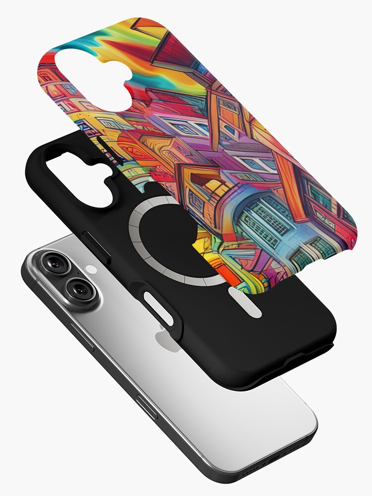 Thumbnail 2 of 4, iPhone Case, Graffiti City designed and sold by BrooklynPopArts.
