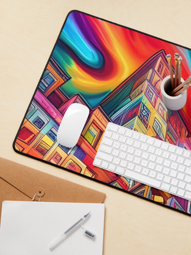 Thumbnail 3 of 5, Mouse Pad, Graffiti City designed and sold by BrooklynPopArts.