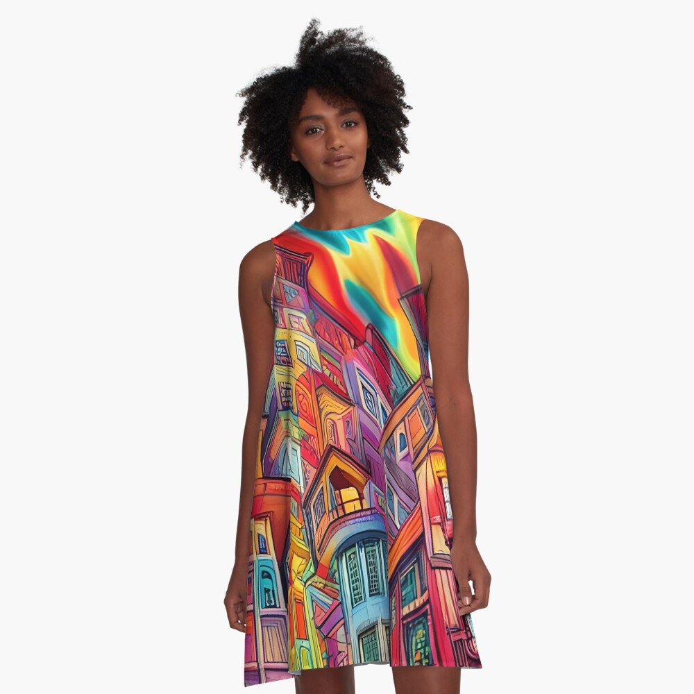 Item preview, A-Line Dress designed and sold by BrooklynPopArts.