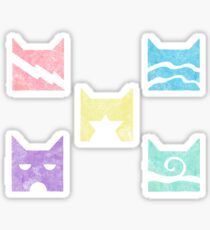 Pegatina Juego de adhesivos Warrior Cats Clan Logo (Pastel) - Clásico