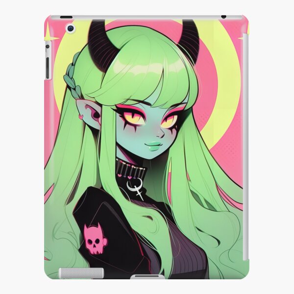 Pink Bubblegum Goth Anime Girl iPad Case & Skin for Sale by bubblegoth