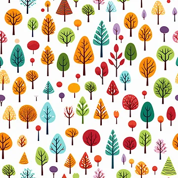 Artwork thumbnail, Tree Pattern by tropicaltee