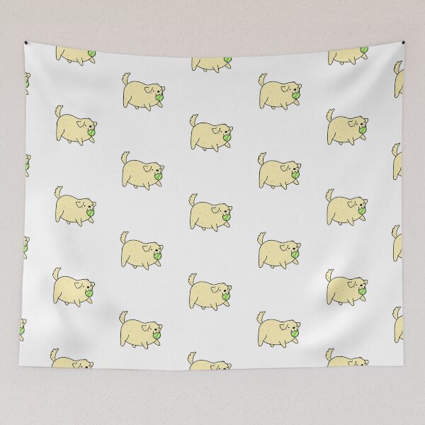 Item preview, Kawaii Dog Playing Fetch designed and sold by kawaiilife.