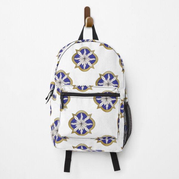 Item preview, Going Full Medieval - white flowers on blue & gold designed and sold by TandBB.