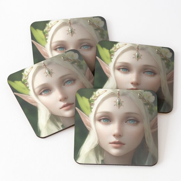 Item preview, Beautiful elf lady - aesthetic anime portrait designed and sold by elearah1.