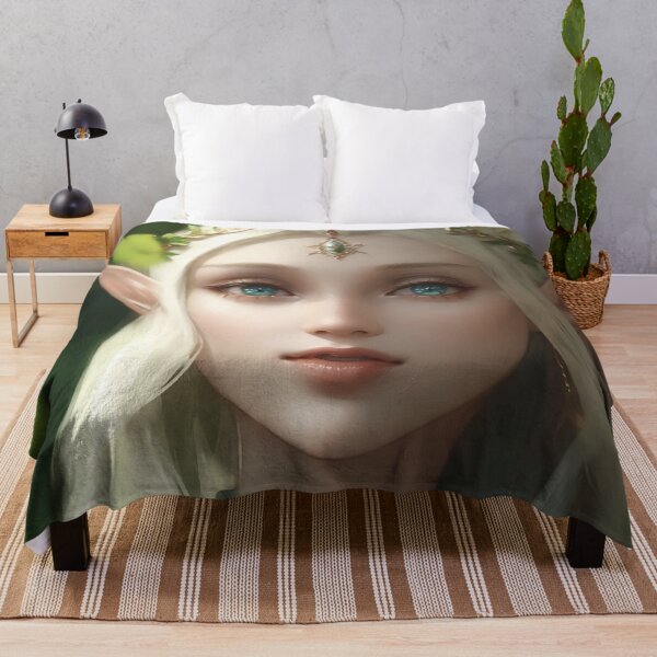 Item preview, Beautiful elf lady - aesthetic anime portrait designed and sold by elearah1.