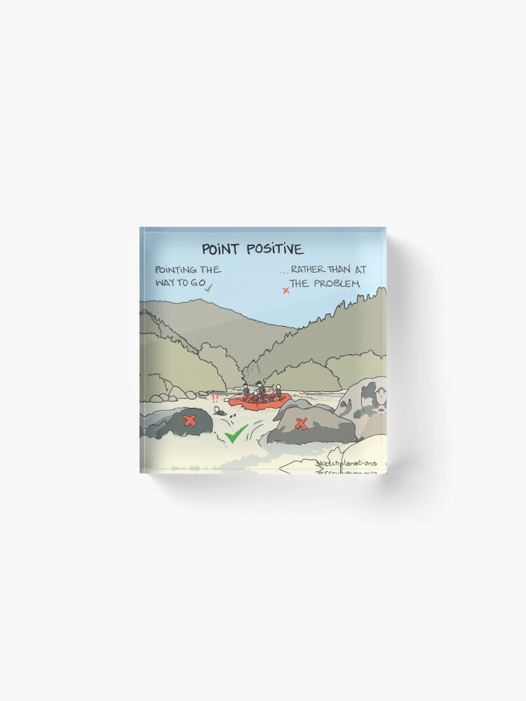 Thumbnail 2 of 5, Acrylic Block, Point positive designed and sold by sketchplanator.