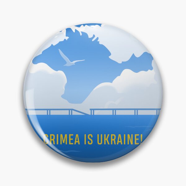 Item preview, Crimea is Ukraine Square designed and sold by BlueRoadX.