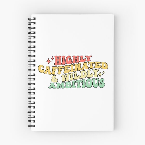 Item preview,  HIGHLY CAFFEINATED & WILDLY AMBITIOUS Groovy designed and sold by Surprise Box ⭐⭐⭐⭐⭐.