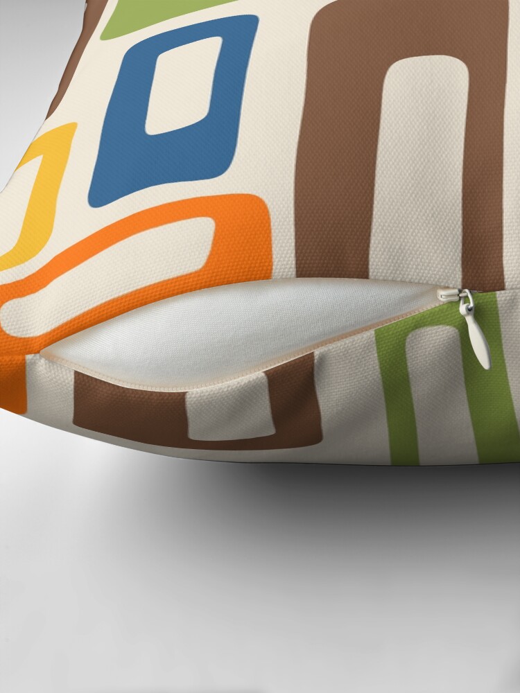 Thumbnail 2 of 4, Pillow, Retro Mid Century Modern Abstract Pattern designed and sold by tonymagnerart.