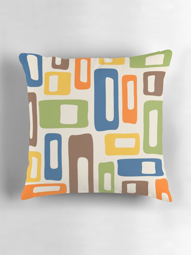 Thumbnail 3 of 4, Pillow, Retro Mid Century Modern Abstract Pattern designed and sold by tonymagnerart.