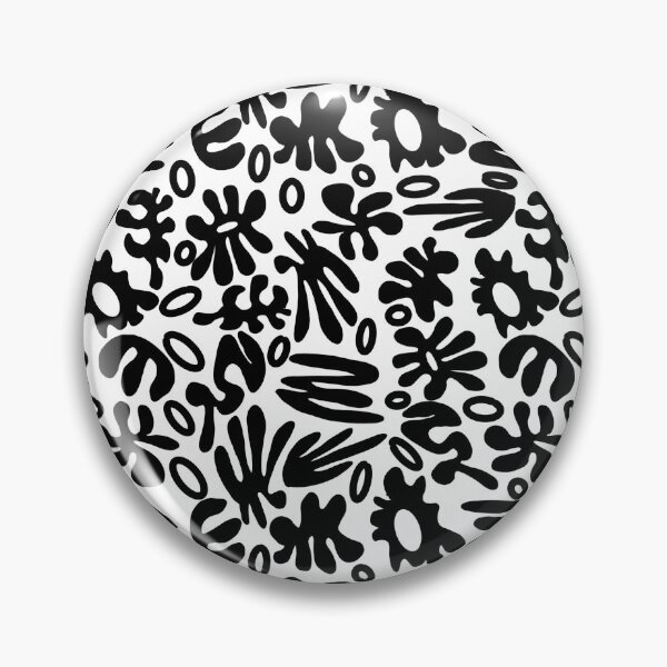 Item preview, Abstract organic black and white pattern designed and sold by Ninaeva.