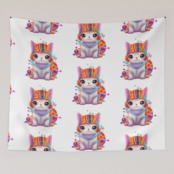 Item preview, Cute bright and colorful baby cat designed and sold by EmAlaver.