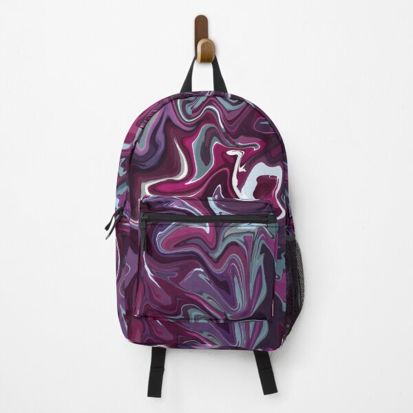 Item preview, Luxe Living Silk Marble - Magenta, Blue, Grey Liquid Paint Pattern designed and sold by GenAumonier.