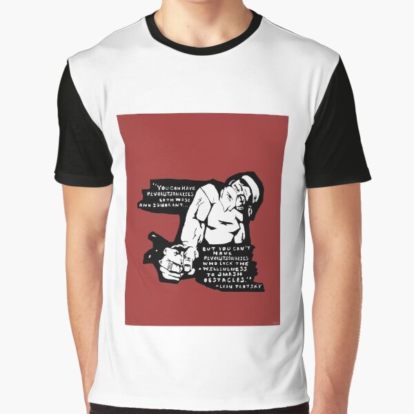 Vista previa del artículo con la obra «Gráfico de Trotsky de Smashing Obstacles», diseñado y vendido por yle-rShencxv.