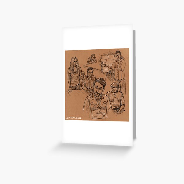 The cereal defense - drawing Greeting Card