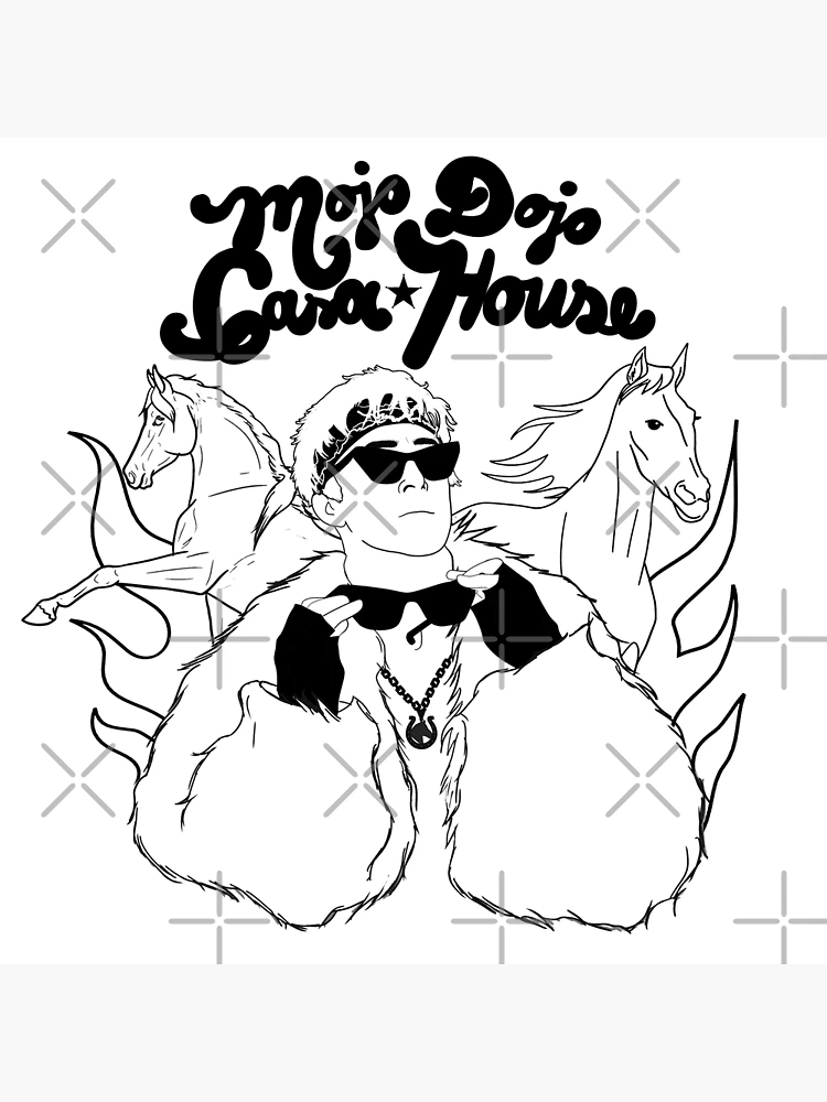 Mojo dojo casa house lineart  Poster for Sale by Shopthestan