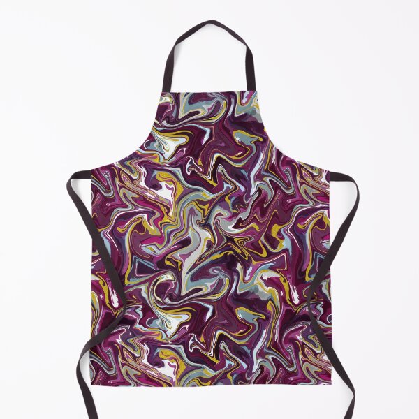 Item preview, Luxe Living with Gold Silk Marble - Magenta, Blue, Grey Liquid Paint Pattern designed and sold by GenAumonier.