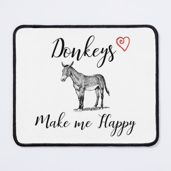 Item preview, Donkeys make me happy 	 	 designed and sold by cdifpqzkzjb72.
