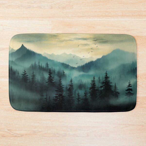 Item preview, Misty Pine Forest Serenity designed and sold by dreamingbliss.