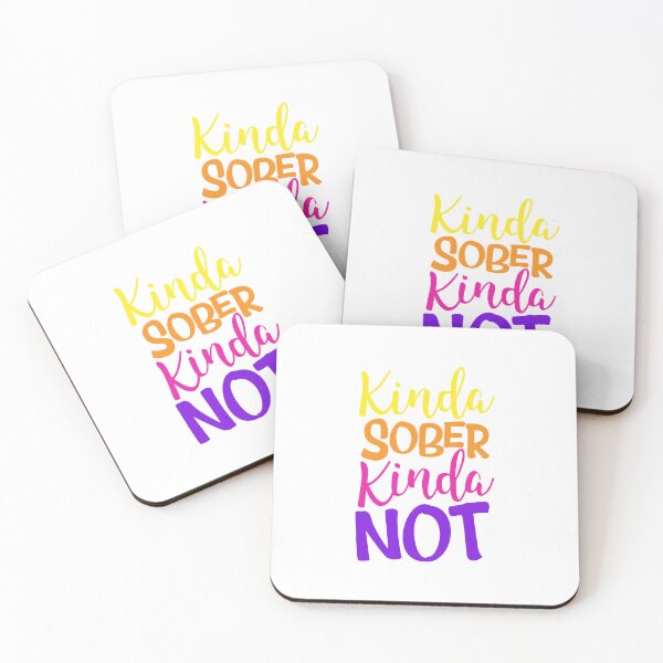 Item preview, Kinda Sober, Kind of Not" - Vibrant Colors T-Shirt Collection designed and sold by Rebekkahsdesign.
