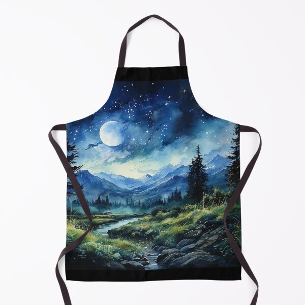 Item preview, Under the Stars Watercolor Painting designed and sold by dreamingbliss.