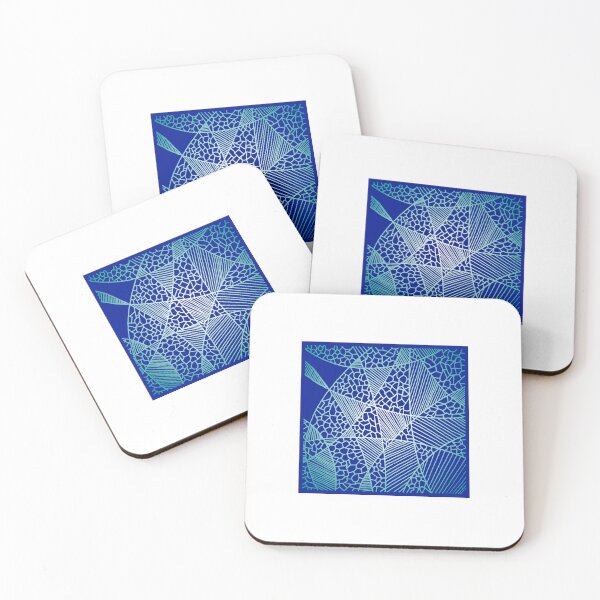 Item preview, Broken Ice - Abstract Blue and White  designed and sold by TandBB.
