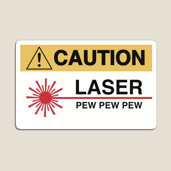 Item preview, Laser caution sign designed and sold by Science Lab Designs.