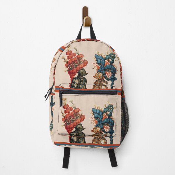 Item preview, ANTIQUE ARMOR ,WEIRD KNIGHT HELMETS WITH RED BLUE FEATHERS AND DRAGONS designed and sold by BulganLumini.