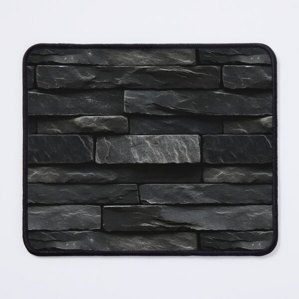 Item preview, Black Stacked Stone Slabs Wall Cladding Texture designed and sold by Sturdust.