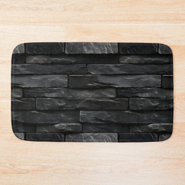 Item preview, Black Stacked Stone Slabs Wall Cladding Texture designed and sold by Sturdust.